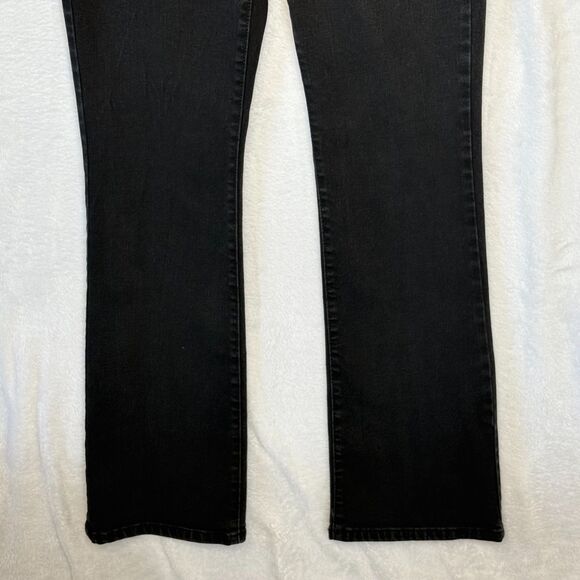 Style & Co Women's Washed Black Denim Curvy Bootcut Jeans Size 4L  inseam 31.5" - Picture 4 of 14